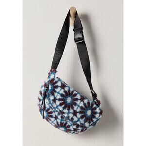 NWT Free People FP Movement Sherpa Printed Sling Bag Tropic Teal Floral Boho $68